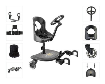 DOSTAWKA DO WÓZKA X RIDER PLUS+ PODUSIA NIEDŹWIAKI