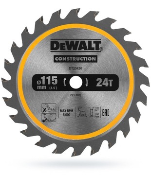 Пила циркулярная 18В 115мм DEWALT DCS571NT КОРПУС
