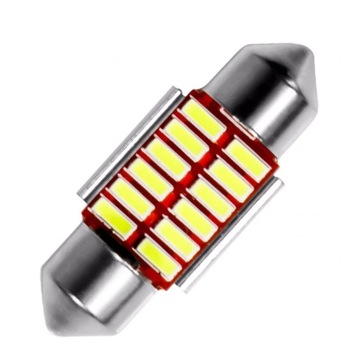 СВЕТОДИОДНАЯ ЛАМПА 12 SMD 4014 C5W C10W C18W CANBUS 31мм