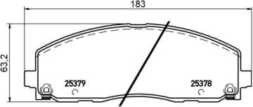 фото thumb №3, Тормозные диски mikoda 2539 gt тормозные колодки vw routan 08r- перед 330mm