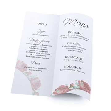 MENU WESELNE PERSONALIZACJA rustykalne lawenda