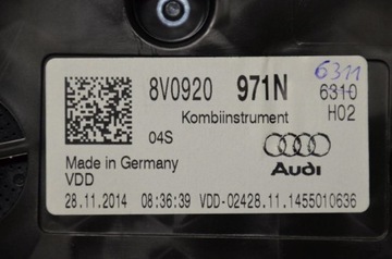 фото thumb №6, Audi rs3 8v спідометр  прилади 8v0920971n