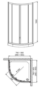 РОЛИКЫ кабины Lazuro AQUAFORM SHOWER STAR