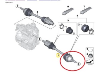 фото thumb №2, Шарнір зовнішній mini countryman r60 paceman r61