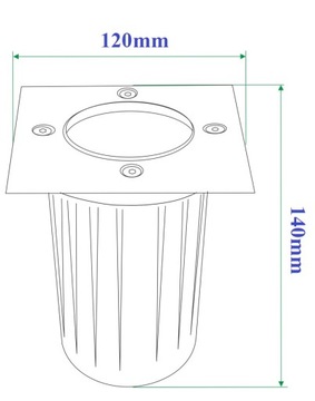 САДОВЫЙ ФОНАРЬ LED GU10 230В