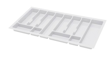 REJS Wkład organizer na sztućce biały do szuflady 90cm