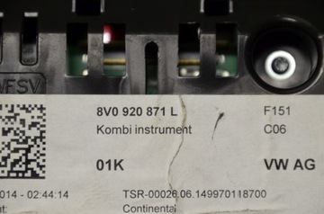 фото thumb №7, Audi rs3 8v спидометр приборы 8v0920871l