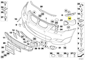 фото thumb №9, Bmw e60 e61 оригінальний впуск канал охолодження диск m набір лівий