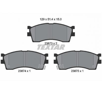 фото thumb №12, Textar 2387301 набір гальмівних колодок гальмівних, гальма дискові