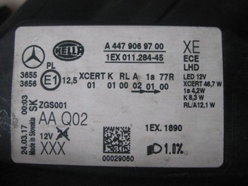 фото thumb №6, Левая - полный led - mercedes v класс - vito w447