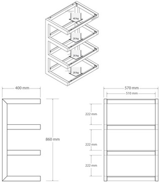АУДИО RTV СТОЛ МЕБЕЛЬ NORSTONE ESSE HIFI