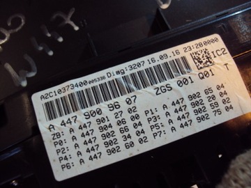 фото thumb №8, Спидометр манометр mercedes vito viano w447 a4479009607