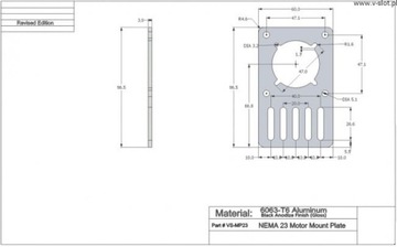 Монтажная пластина для двигателей Nema 23
