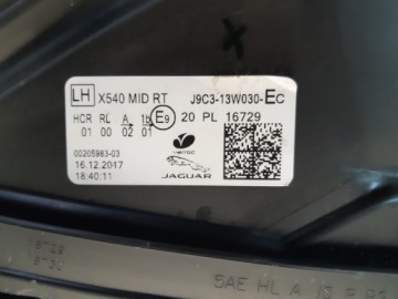 фото thumb №9, Лампа левая led jaguar e pace x540 j9c3-13w030-ec