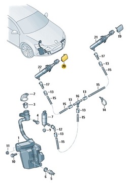фото thumb №2, Заглушка распылителя vw scirocco r-line правая