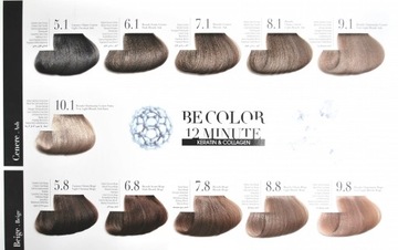 BE COLOR КРАСКА ДЛЯ ПАРИКМАХЕРСКИХ 100мл БЕЗ АММИАКА