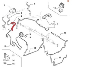 фото thumb №3, Alfa romeo 159 шланг підсилювача бак насос