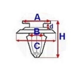 фото thumb №3, 5 x штифт оббивочний кліпса renault laguna iii