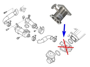 Замена заглушки EGR BMW E90 E60 E61 M47N2 M57N2