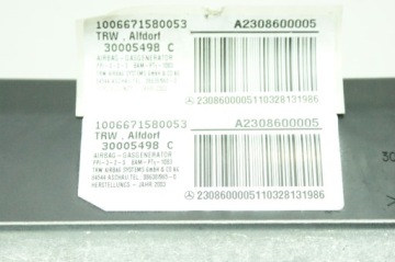 Подушка безпеки пасажира a2308600005 mercedes sl r230 Доставка, фото thumb