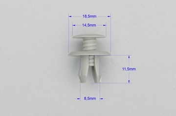 фото thumb №3, Клипса штифт обивка дверь багажника do vw golf caddy transporter t4 t5