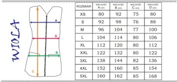 Wygodny FARTUCH BEZ RĘKAWÓW rozm. XXL