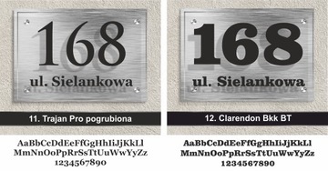 Алюминиевая табличка с адресом дома ЦВЕТА