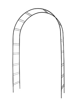 Pergola ogrodowa metalowa łuk CAPRI Elgarden 2054