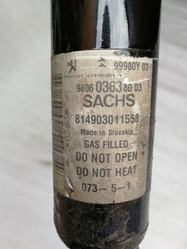 фото thumb №2, Peugeot expert scudo 2,0hdi амортизатор задняя