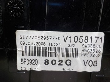 фото thumb №7, Seat altea 1.9tdi спидометр приборы 5p0920802g