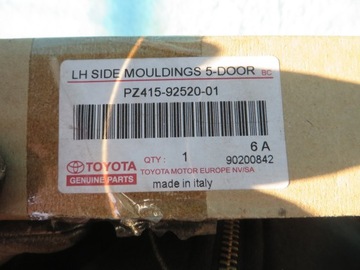 фото thumb №12, Toyota aygo 05-14 планка na дверь левая зад перед