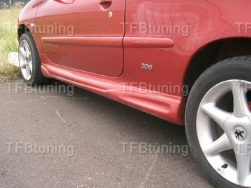 фото thumb №1, Спойлеры пороговые пороги peugeot 206 tfb тюнинг