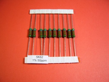10szt] 5k62 1W 1% 50ppm Rezystor SMA0411 low noise
