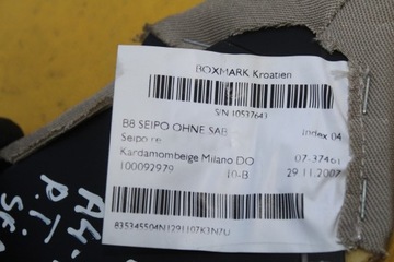 фото thumb №7, Боковина заднего сиденья правый audi a4 b8 sedan