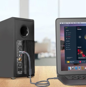 КАБЕЛЬ HQ MINI JACK 2x RCA CINCH STEREO GOLD HD 5M