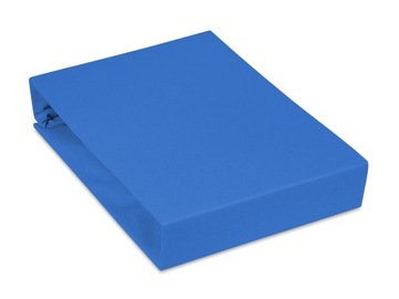 Solidne prześcieradło z gumką szafirowe 80x180