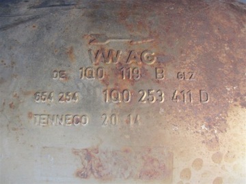 фото thumb №6, Глушник вихлоп vw beetle 1.4 tsi golf 1k6253611bf / 1q0253411d