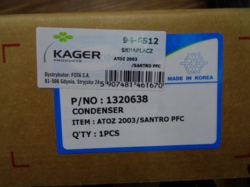 фото thumb №7, Радиатор кондиционер. hyundai amica atos 1,1 nowa !!