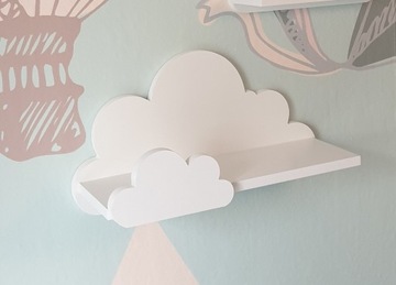 Полка Cloud Laguna с вешалкой - Престиж детская на стену