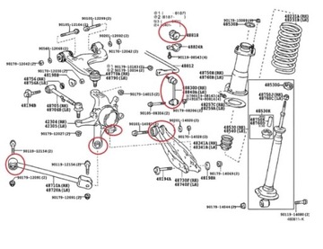 фото thumb №3, Підвішування зад втулки lexus is200 is300 99-05