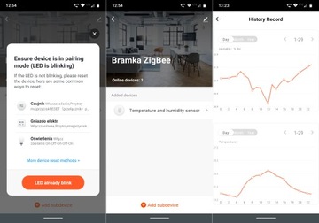 ZigBee TUYA Умный датчик влажности и температуры