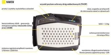 Bateria litowo-jonowa do przyłbicy 301X 901X 230XT z nawiewem