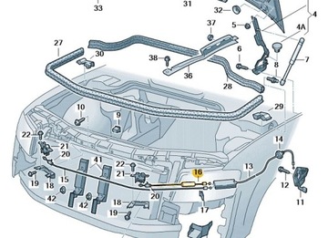 фото thumb №9, Трос відкривання капота передній ліва audi a8 d3