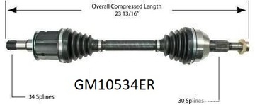 фото thumb №1, Піввісь привідна cadillac sts 2005-2011 права