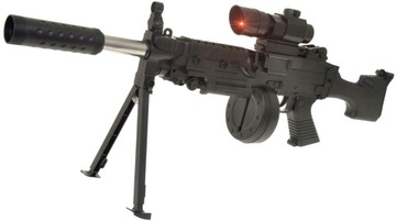 ШАРОВАЯ ВИНТОВКА M240 B ASG ЛАЗЕРНАЯ МЕТАЛЛИЧЕСКИЕ ПОДДЕРЖКИ ДЛЯ НОГ