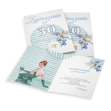 ZAPROSZENIA NA URODZINY PERSONALIZACJA + koperta