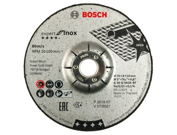 BOSCH TARCZA KORUNDOWA GWS 10,8-76 V-EC 76mm/4,0mm