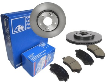 фото thumb №1, Тормозные диски тормозные колодки ate перед hyundai i30 ii 280mm