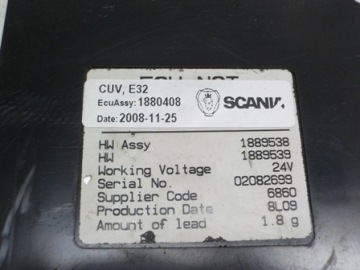 фото thumb №2, Scania r блок управления света cuv 1889538 1880408