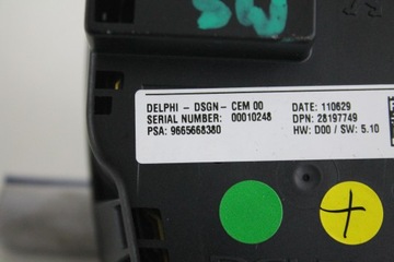 фото thumb №3, Панель керування радіо 9665668380 peugeot 508